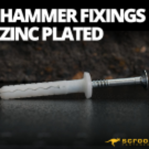 ZINC PLATED HAMMER FIXINGS (INCL. NYLON PLUGS)
