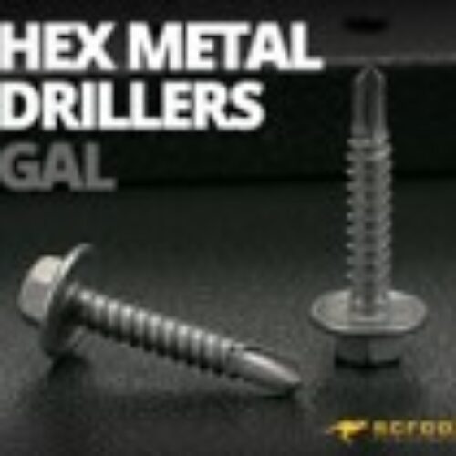 GALVAINISED HEX TEK SCREWS