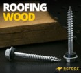 Roffing screws for wood