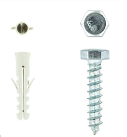 wall plugs included