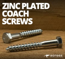 zinc plated coach screws